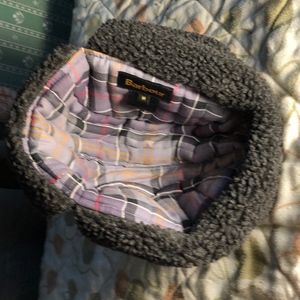 men's barbour fleece lined trapper waxed hat